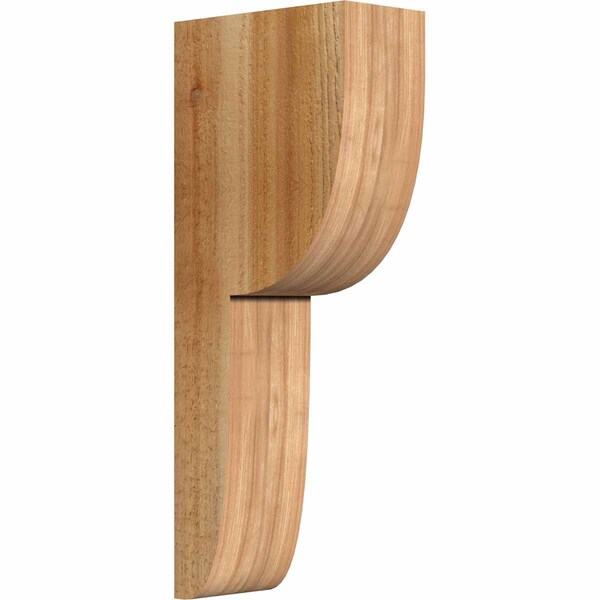 Ekena Millwork Crestline Rough Sawn Corbel, Western Red Cedar, 4"W x 8"D x 20"H COR04X08X20CRE00RWR - main